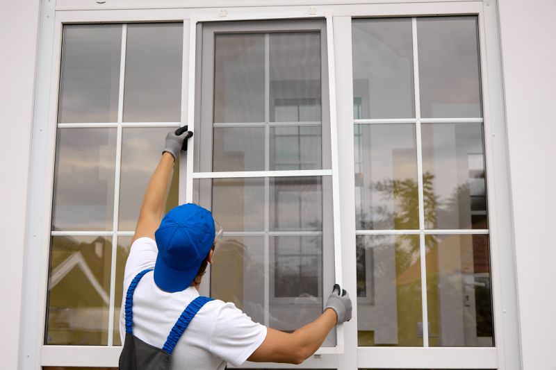 Newly Installed Double-Hung Windows on a Home
